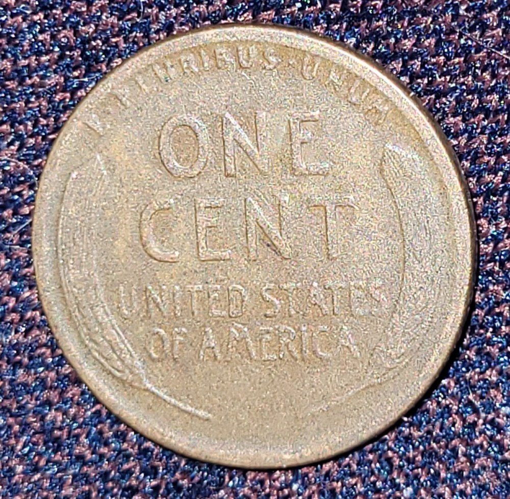Strike Through Error 1929-D Lincoln Wheat Penny Error Coin Obverse -Struck Thru