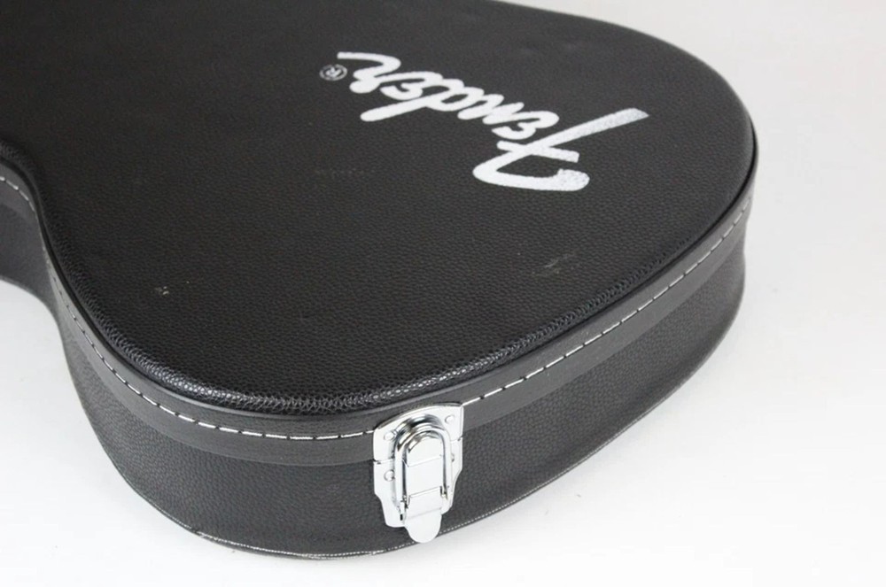 Fender Stratocaster/Telecaster Black Leather Hard-Shell CASE USA