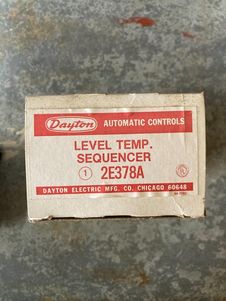 Dayton 2E378A level temp sequencer
