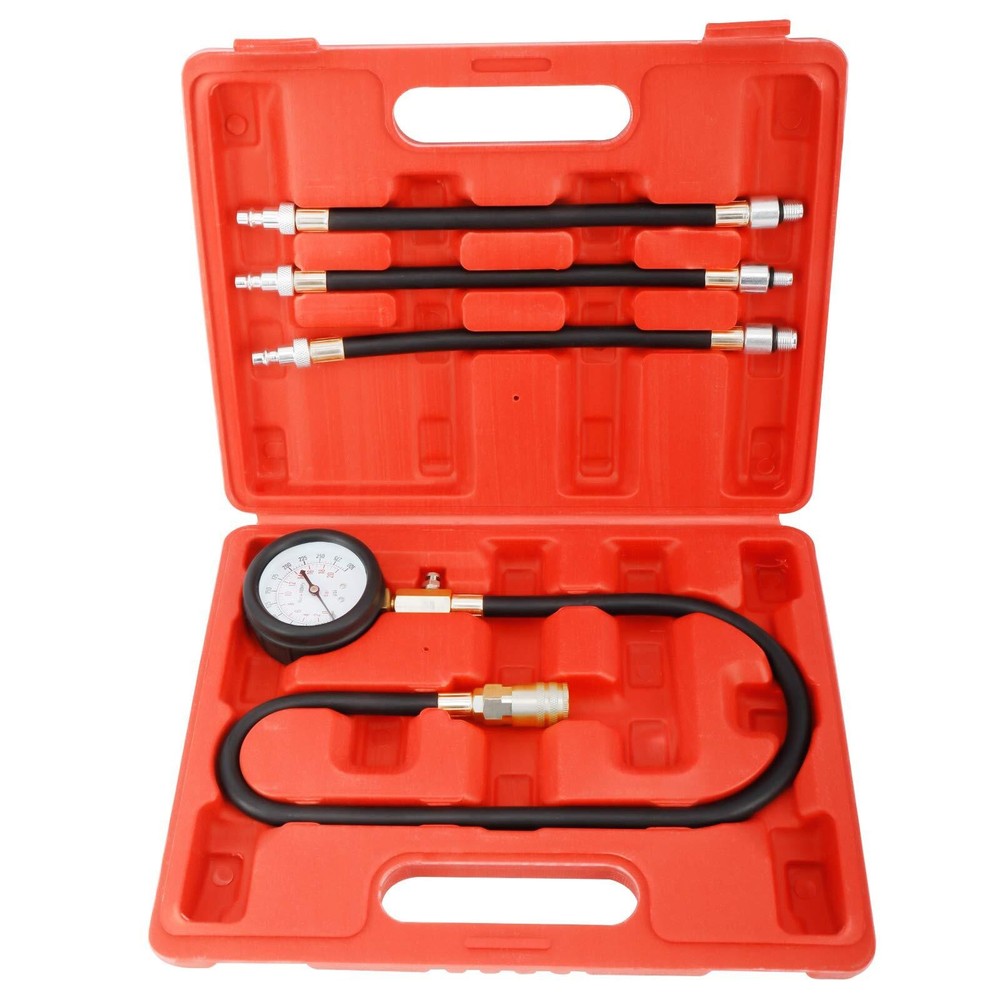 Engine Cylinder Compression Gauge Tester Kit Diagnostic Testing Tool 0-300 PSI