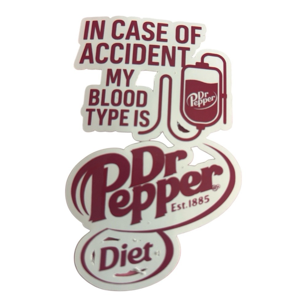 Diet Dr Pepper Handmade Sticker