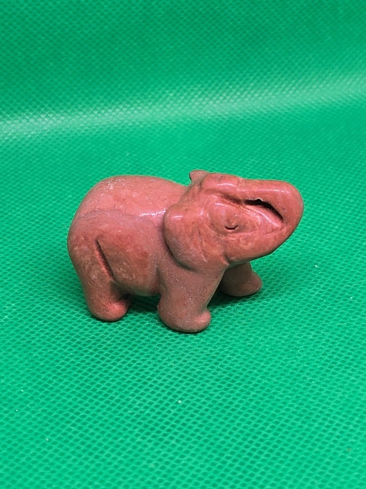 Carved Cherry Creek Jasper Elephant