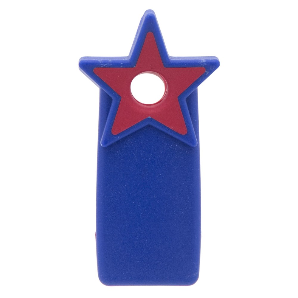 Star Shaped Red and Blue Multipurpose Clips with Magnetic Backs, 6 Pack