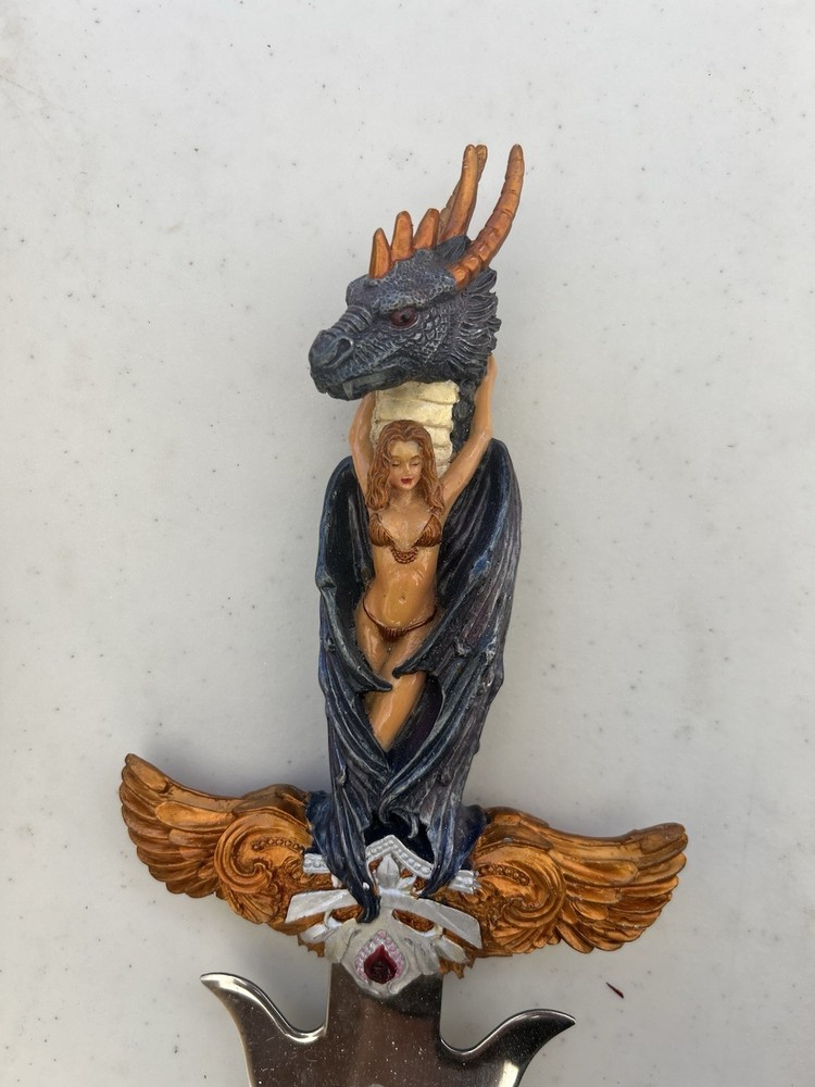 Decorative Dagger with Dragon Design On The Handle Decorative Dagger