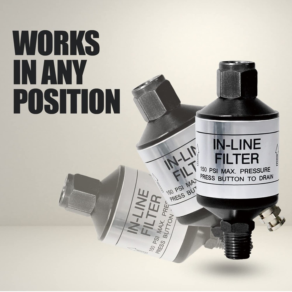 Air Compressor Water Separator, Heavy Duty Air Compressor Filter provides Cle...