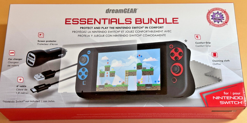DreamGear Essentials Bundle Kit For Nintendo Switch NIB