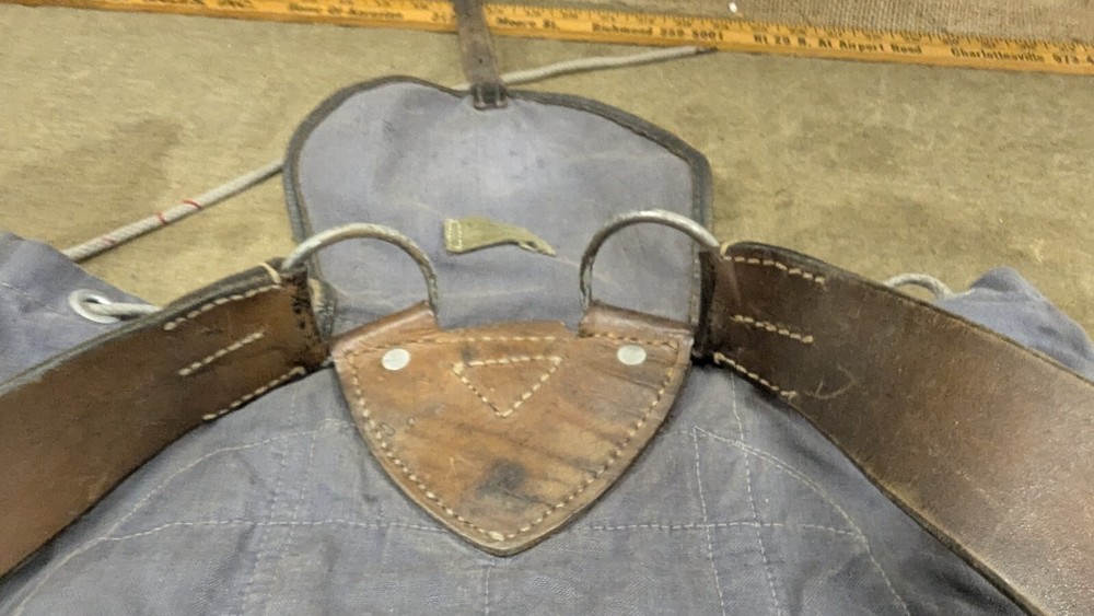 German WW2 blue luftwaffe ruck sake or backpack, 1940 dated