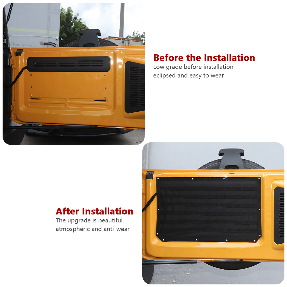 Tailgate Molle Panel Trunk Organizer Tool Holder Storage bag for Ford Bronco 21+