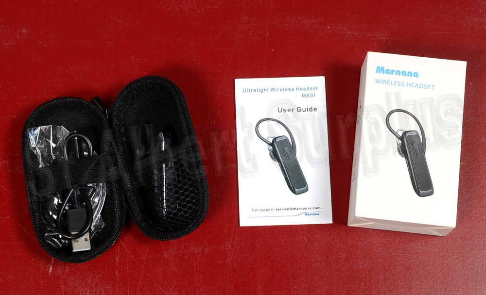 MARNANA BLUETOOTH HEADSET WIRELESS EARPIECE - ME01 - 70F36
