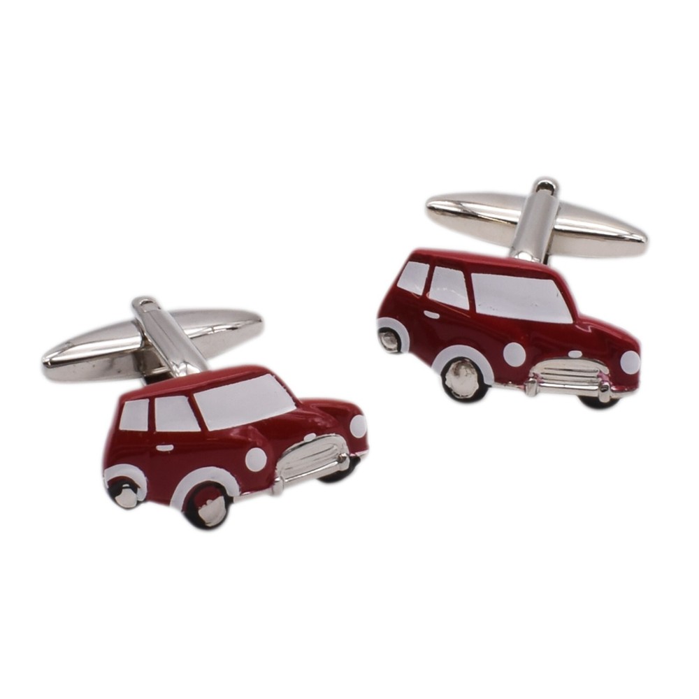 Little Red Car Cufflinks Presented in a cufflink Gift Box
