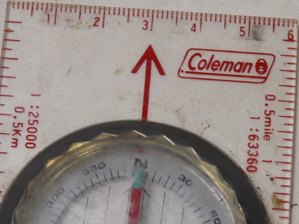 Vintage Coleman Map Compass