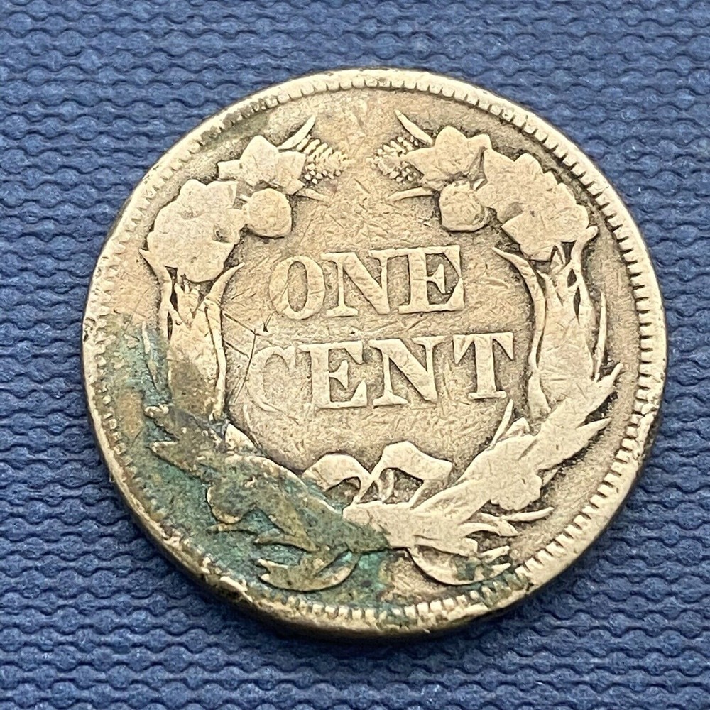 1858 Flying Eagle Cent 1c Circulated #44386