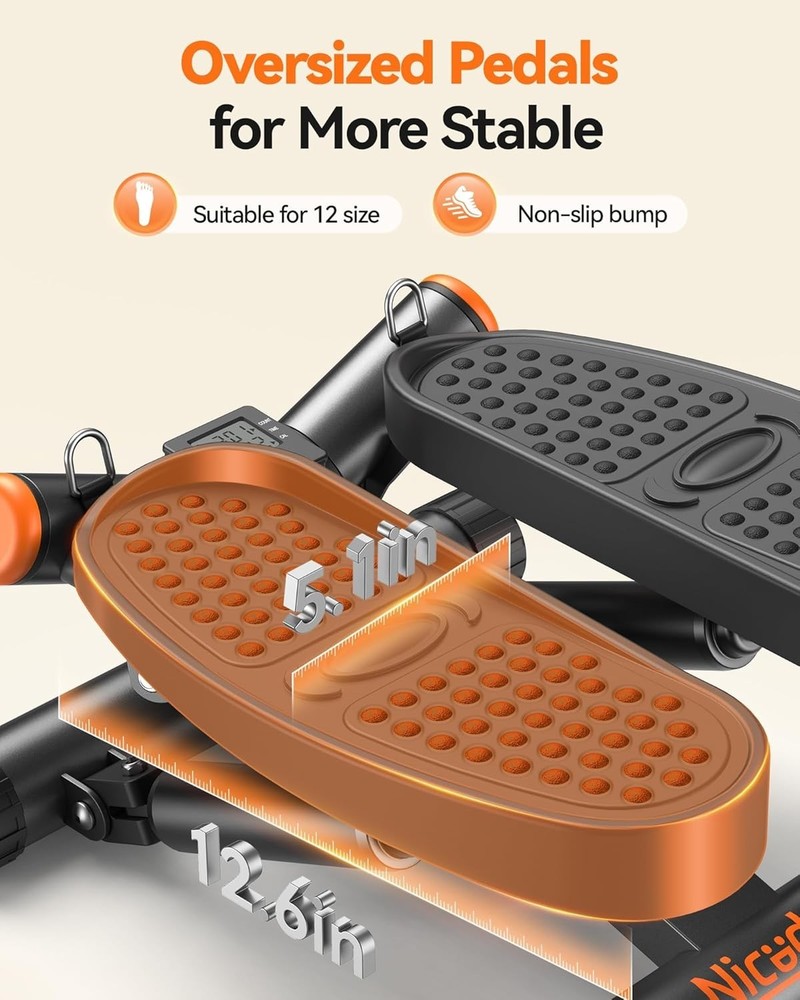 Upgraded Twist Stepper with Swing Function=
