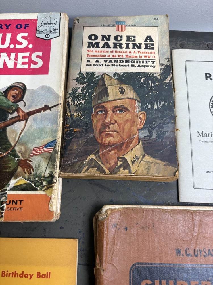 Named USMC Marine Corps League Commandant Lot Uysase 1949 Guidebook + Docs