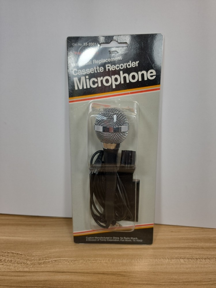 Realistic 33-2001A Dynamic Mike Cassette Recorder Microphone