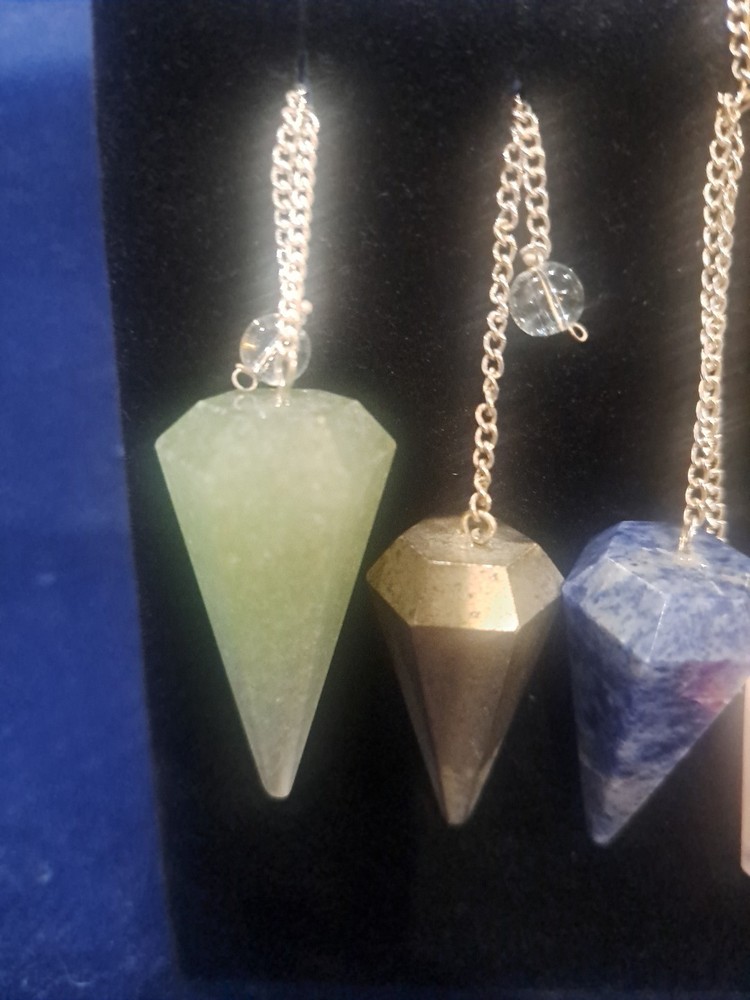 Jade dowsing crystal pendulum
