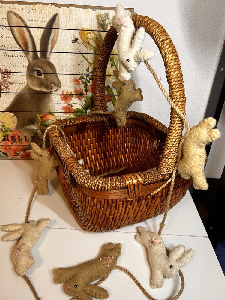 Easter Basket Or Home Decor Basket. Square Quality Solid 11 X 11.