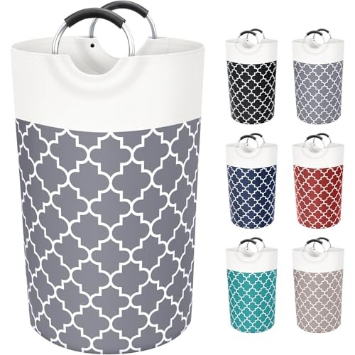 Large Laundry Basket Laundry Hamper Bag Washing Bin Clothes Bag 82L Gray