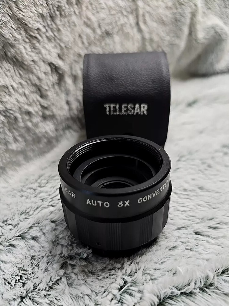 Vintage TELESAR 3X CONVERTER WITH CASE & Lens Cap Excellent Condition