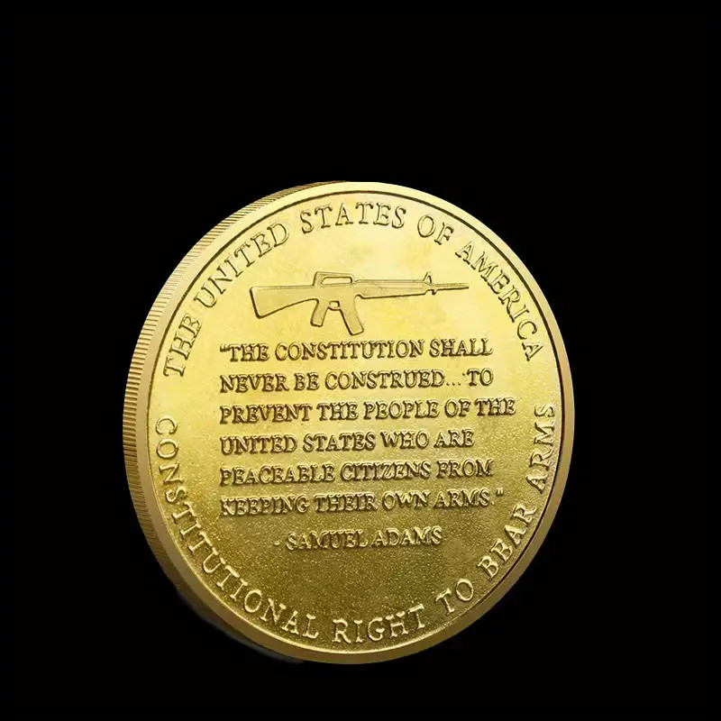 Constitution Second Amendment Government Challenge Coin Collectable 2nd 1-pc