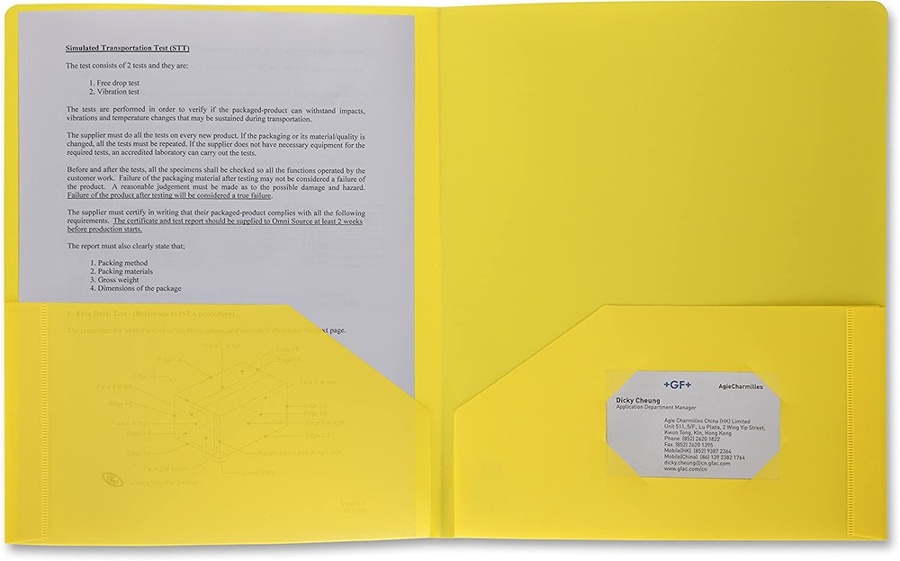 Business Source 2-Pocket Poly Portfolio