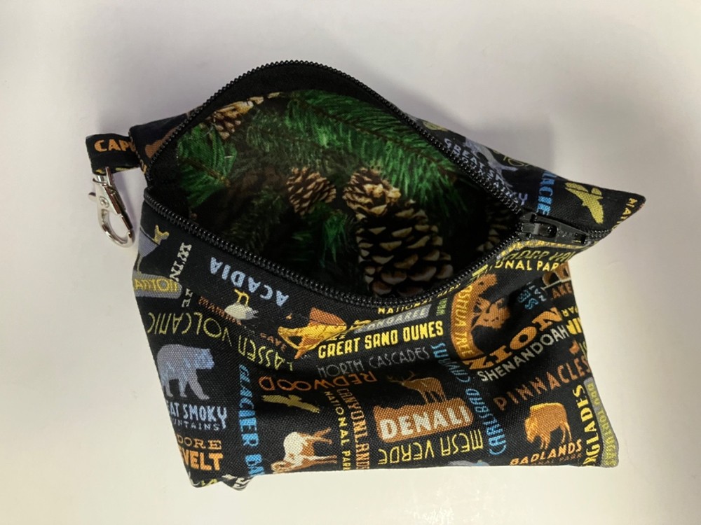 National Parks Logos small zippered bag