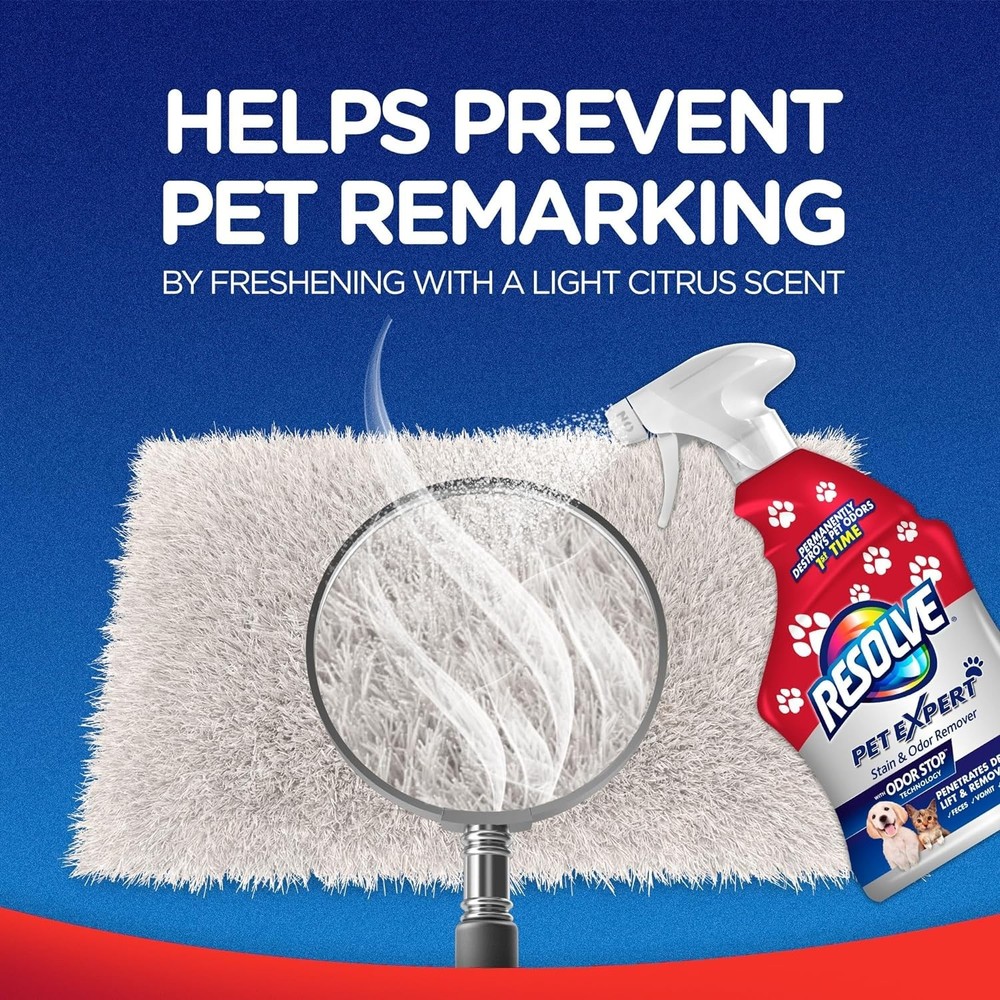 Versatile 22oz Carpet & Upholstery Cleaner - Antibacterial Pet Stain Solution