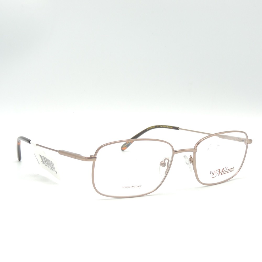 Via Milano Ernest Brown Eyeglass Frames 55 18 145