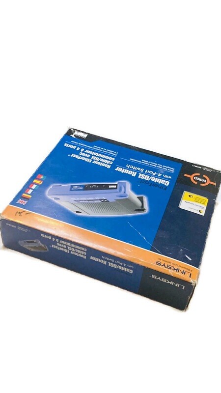 Cisco Linksys EtherFast Cable/DSL Router with 4-Port Switch Model BEFSR41 NIB
