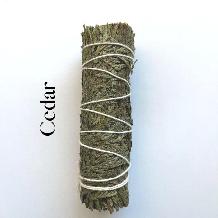 Cedar 4" Sage Smudge Stick Bundle - Natural Space Cleansing