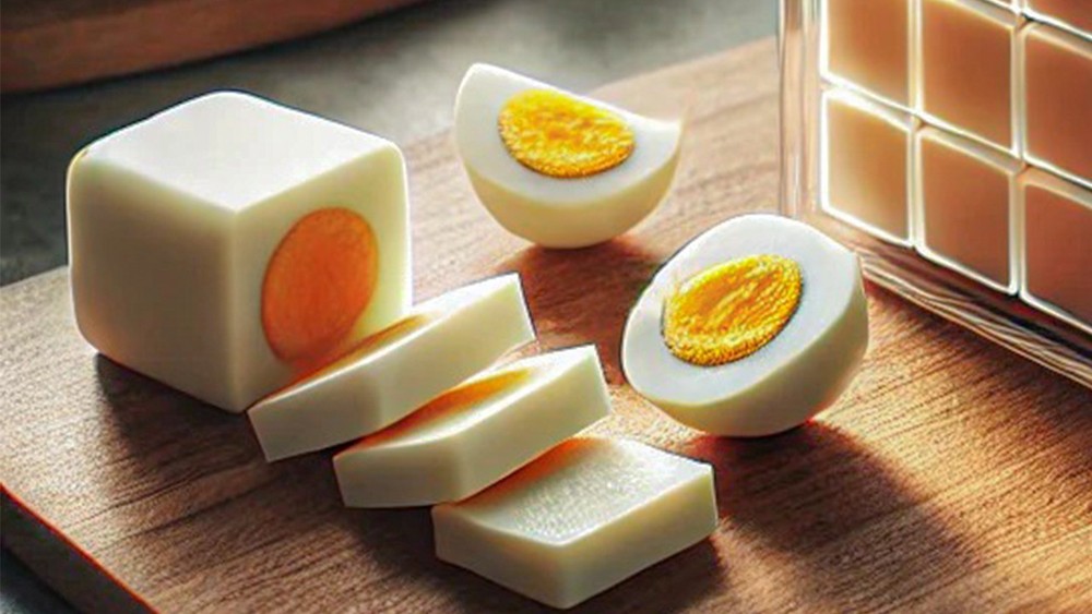 Pack of 3 Egg Shapers - Square Egg Mold for Hard Boiled Eggs - Egg Dicer & Press