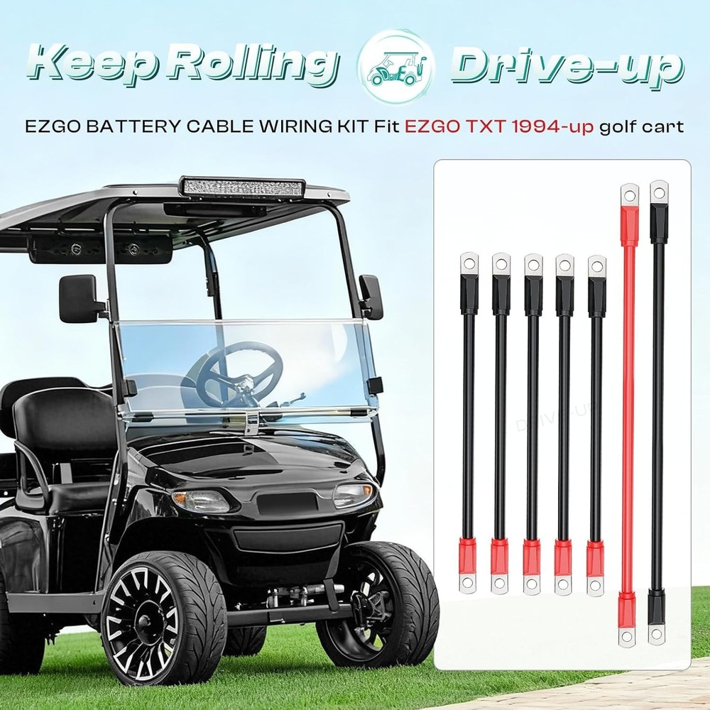 Long-Lasting Battery Cables for EZGO Golf Carts