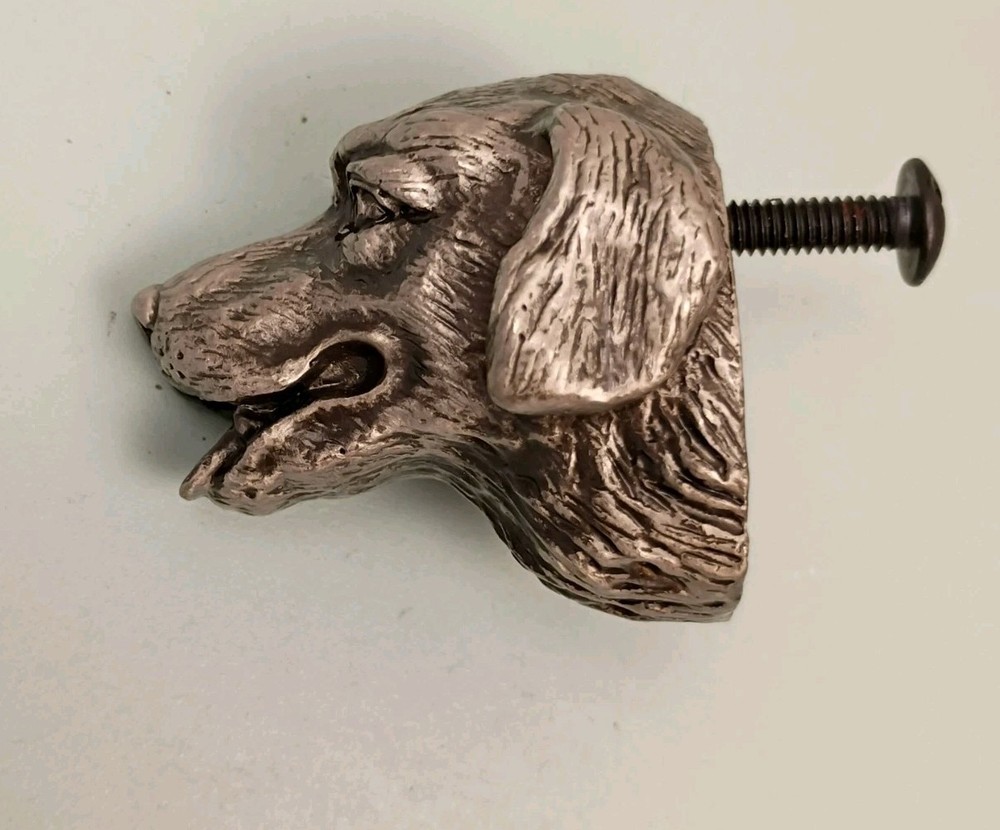 Unique Labrador Retriever Dog Head Cabinet Knob Pulls Silver