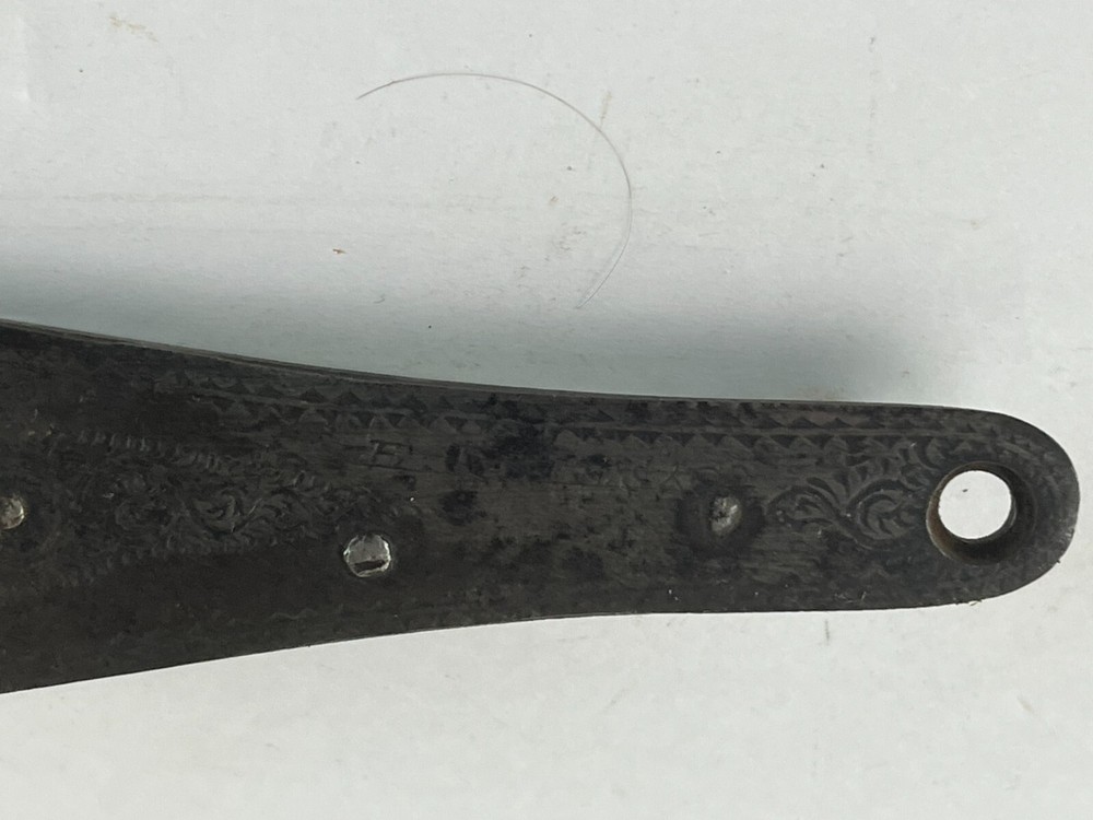 Vtg Side Lock Assembly Main Spring Action Percussion rifle Etched E James & CO