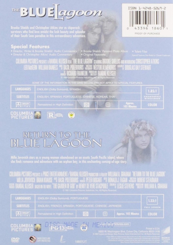The Blue Lagoon / Return to the (Double Feature)