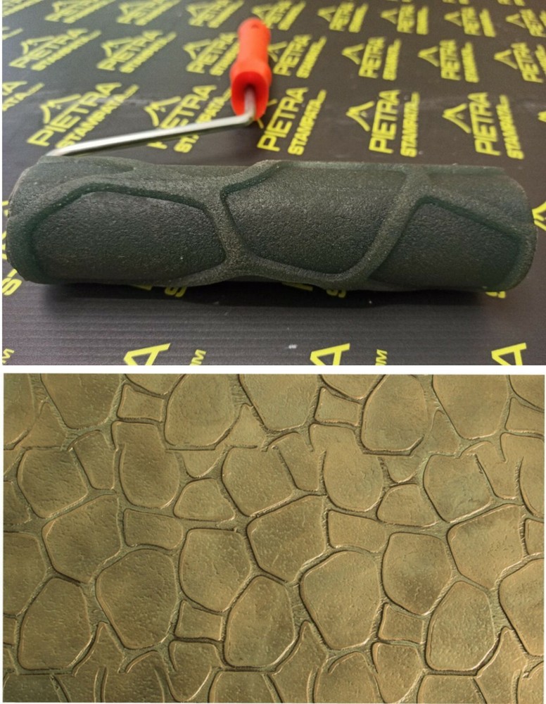 Stamp Roller for Printed Stone Large Stone Brick Texture Roller stamp