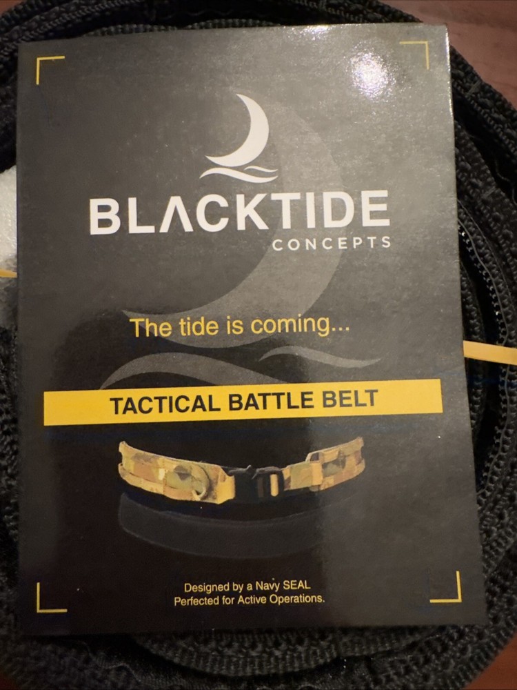 Blacktide Concepts Tactical Battle Belt Black Size Medium