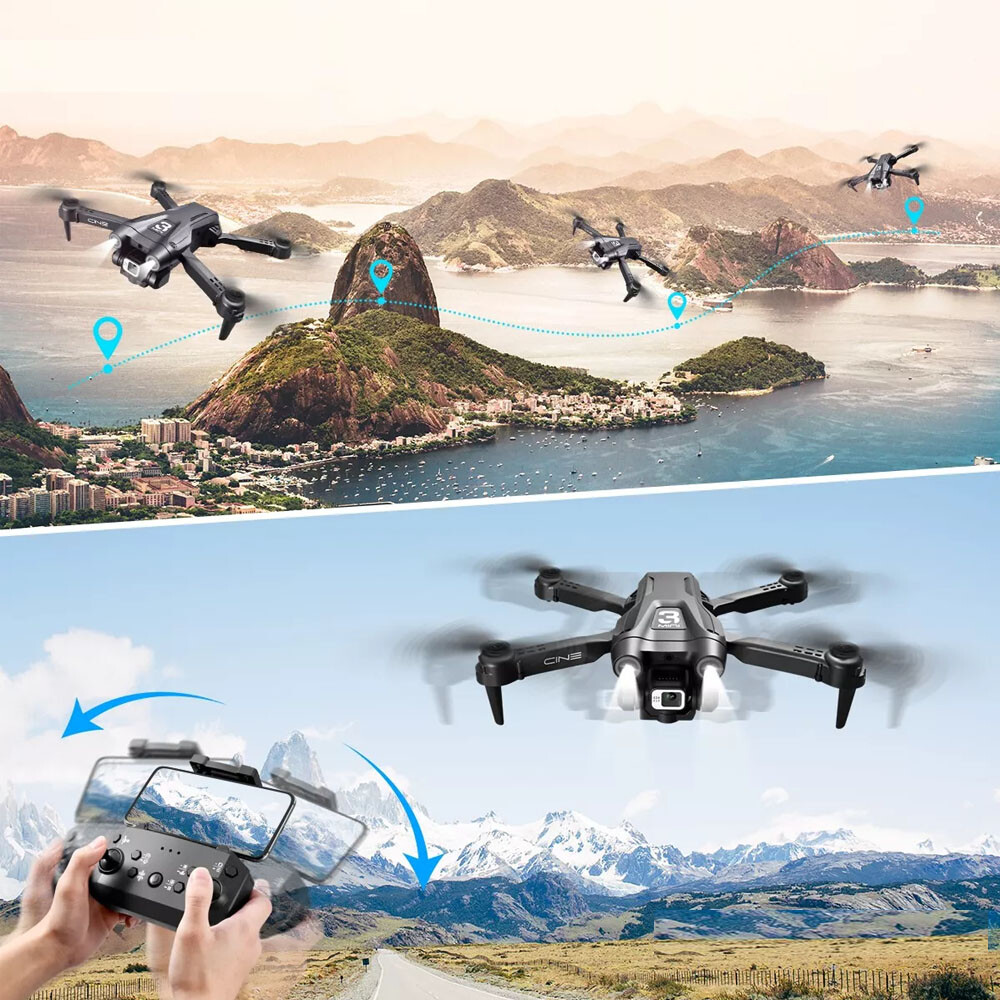 DEERC D96 Drone with 4K UHD Dual Camera Foldable Quadcopter Obstacle Avoidance v