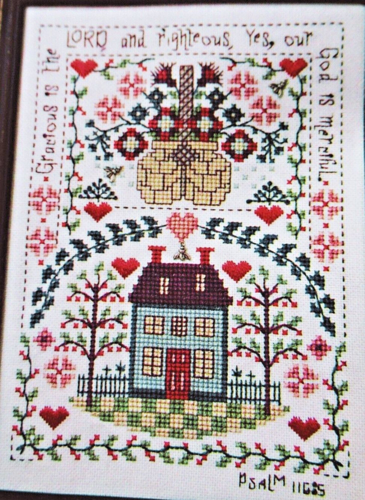 Milkpaint Cottage God We Trust Welcome Checkerboad CROSS STITCH PATTERNS