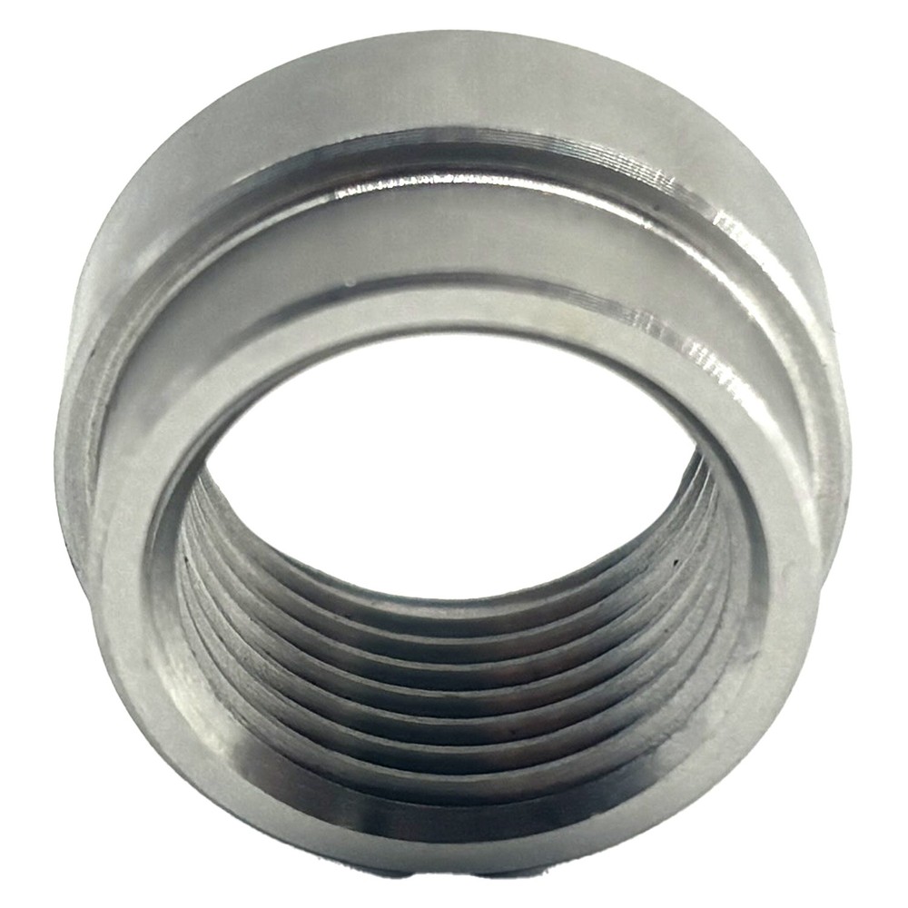 2 Pack Stainless O2 Sensor Weld-In Stepped Bung + Hex Plug Kit M18x1.5