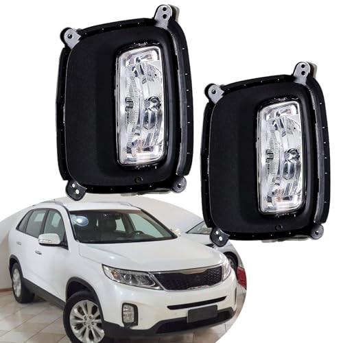 2-Pack Front Fog Light Assembly Driver and Passenger Side Replacement for So