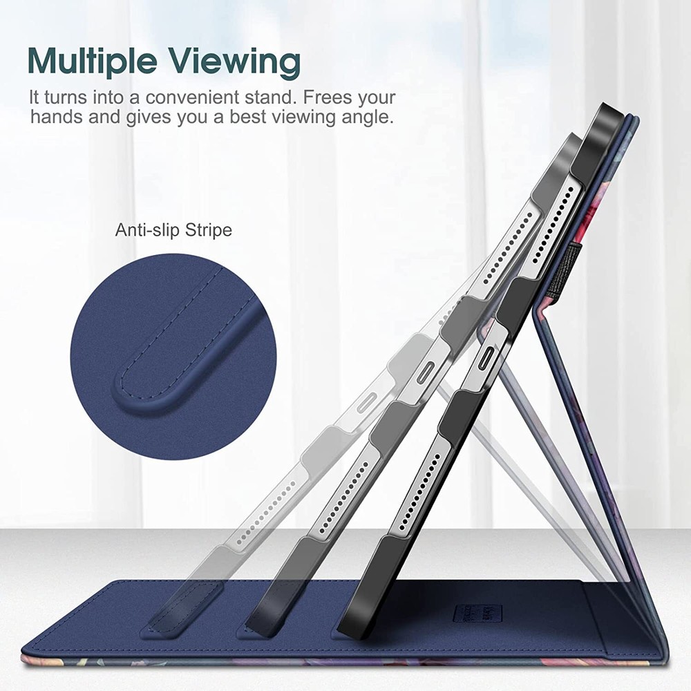 For iPad 10th Gen 10.9" (2022) Multi-Angle Viewing Protective Stand Case Cover