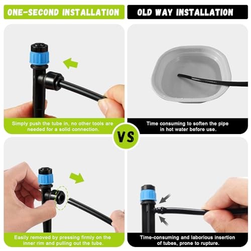 Drip Irrigation Kit Automatic Watering System Misting Sprinkler DIY 115FT