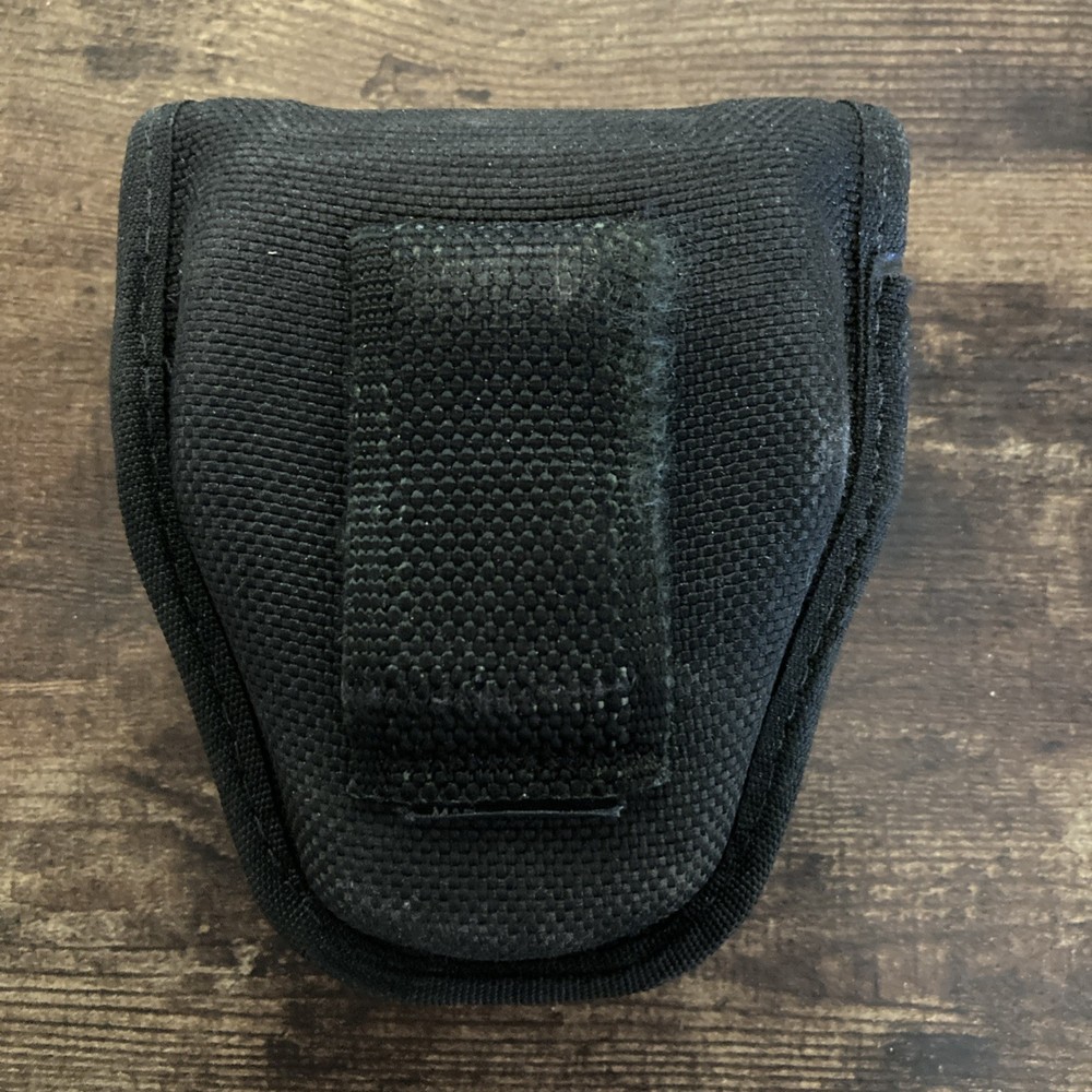 Handcuff Case Black Nylon Sheath/Pouch with Snap Closure Double Cuff