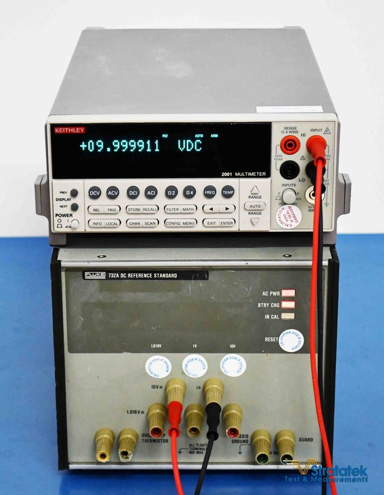 Fluke 732A DC Voltage Reference Standard 10V DC Calibration