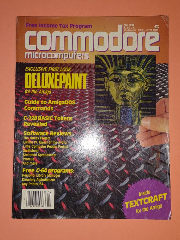 Commodore Magazine Amiga C64 128 Articles Programs Ads Etc. Vtg Retro Computing