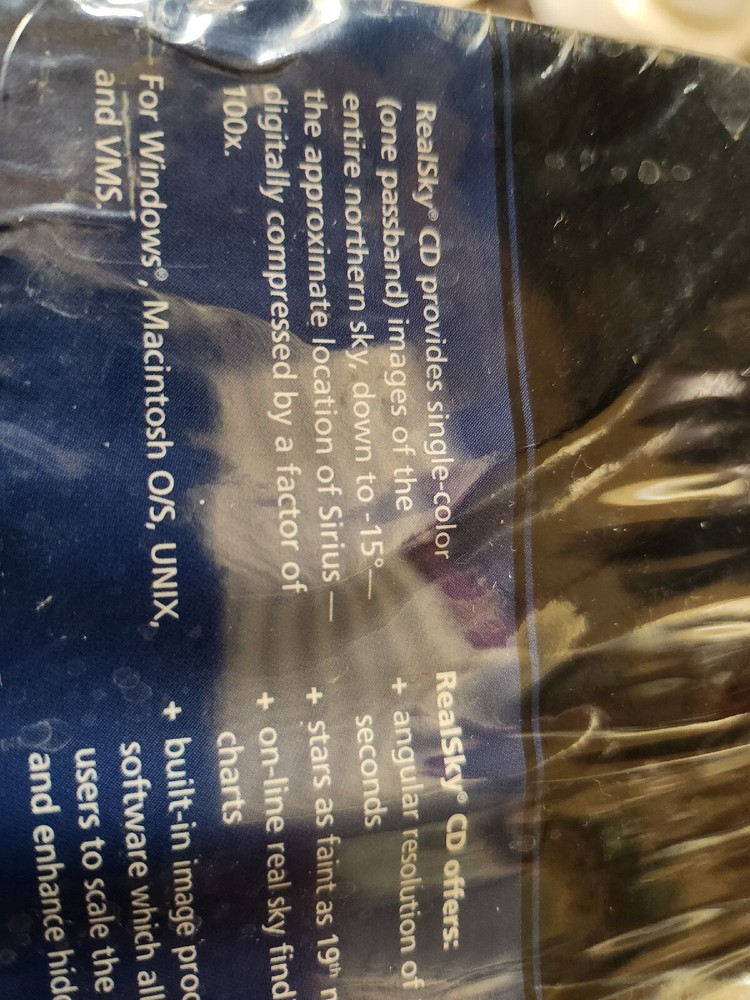 Real Sky - Palomar Observatory Sky Survey - 9 CD-ROMs - Open Box, never used