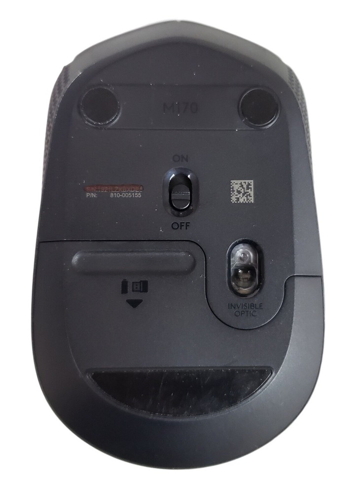 Logitech M170 Advanced Optical Mouse 2.4GHZ Wireless PC MAC w/ USB Nano Receiver