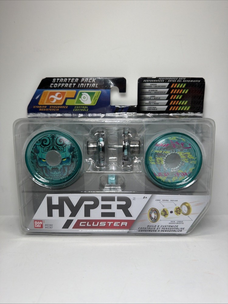 Hyper Cluster Teal Blue Skull Starter Pack Stamina Endurance Control #42367 NEW