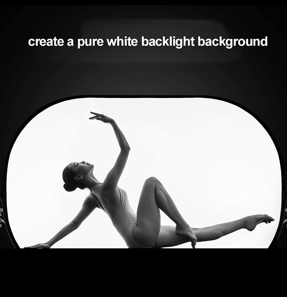 Soft White Diffuser Foldable Light Diffusion Panel Carry Bag 31x47 Inch
